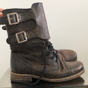 All Saints Damisi Leather Brown boots